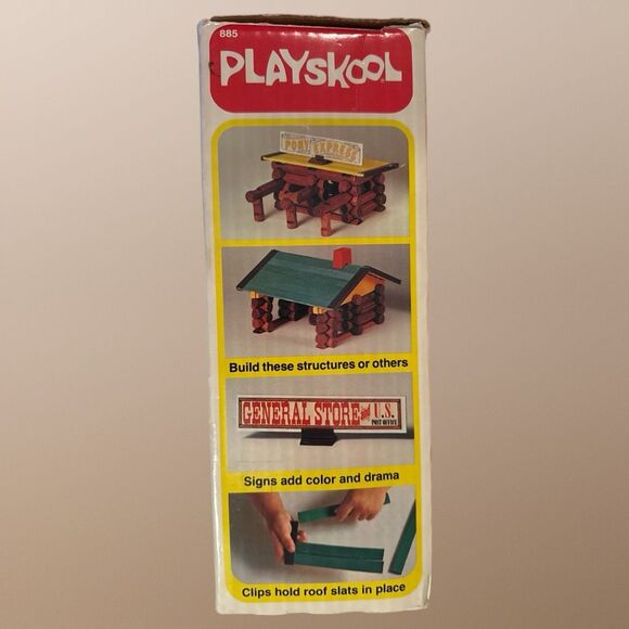 Vintage 1978 Lincoln Logs #887 General Store Post Office Pony Express 170+ Pcs - Picture 2 of 13
